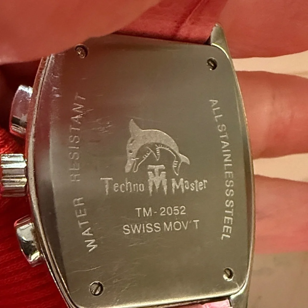 Women's Silver and Pink Watch authentic